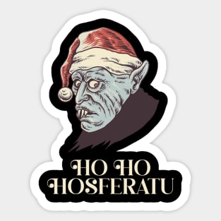 Ho Ho Hosferatu | Christmas Nosferatu | Santa Vampire Sticker